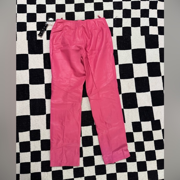 Révue pink leather pants - Picture 3 of 4